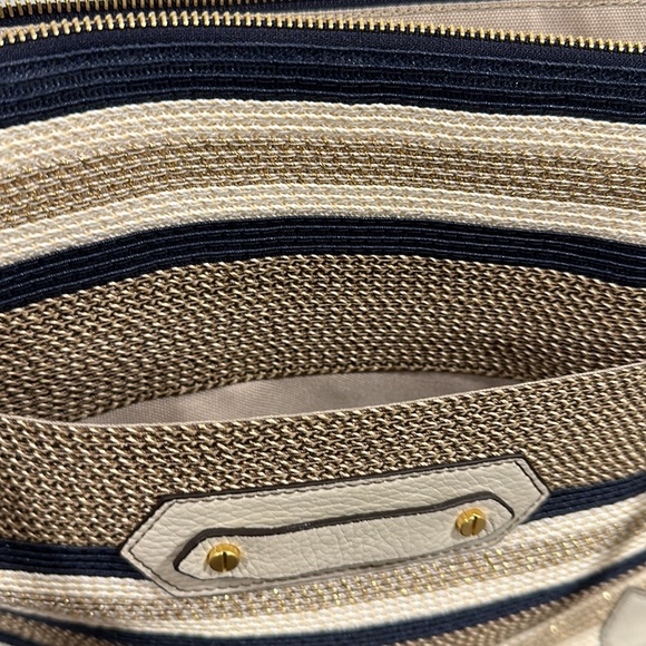 Eric Javits straw and leather bag - Picture 4 of 10